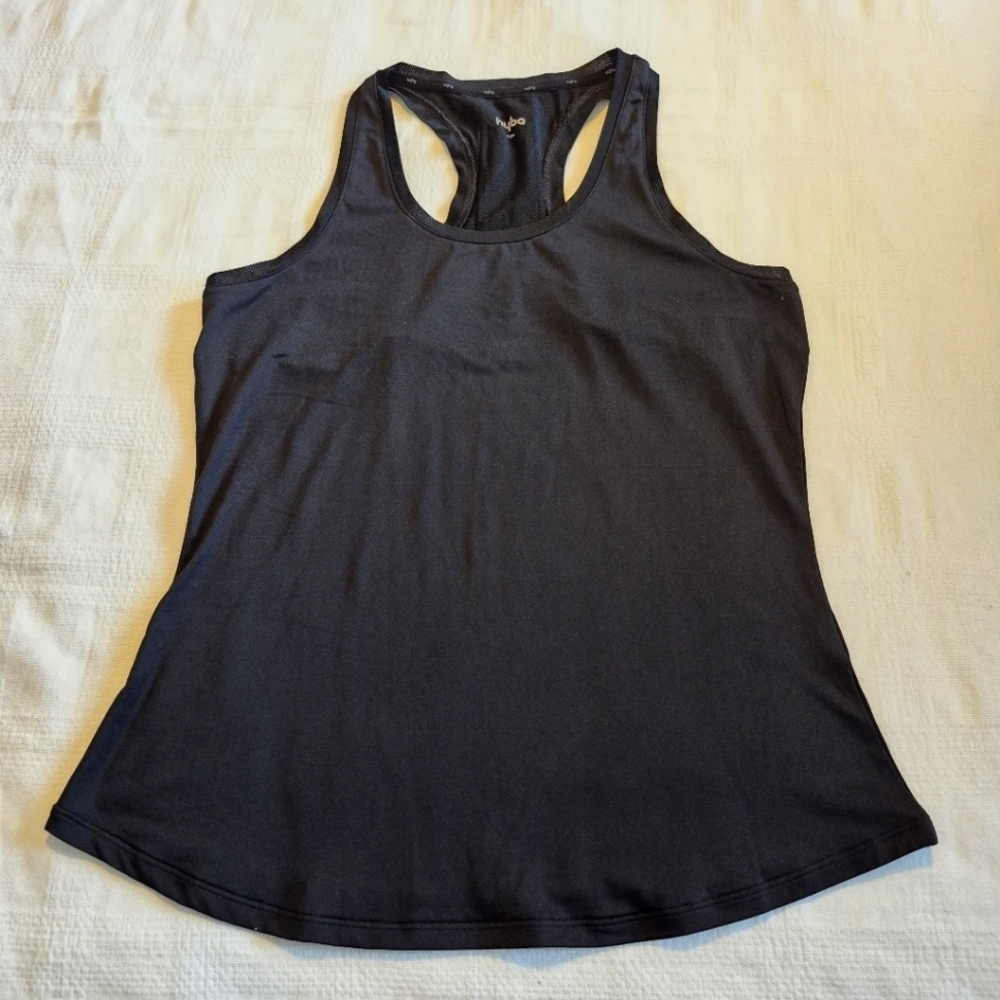 Hyba women's medium black tank top VGUC